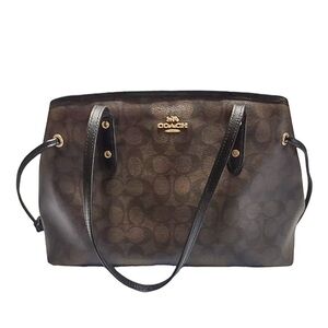 Coach Signature Drawstring Carryall Shoulder Bag